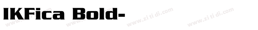 IKFica Bold字体转换